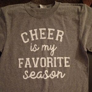 Port and Company Gray Cheer Kids Tee